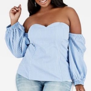 Off shoulder Plus Top  (Brand New)